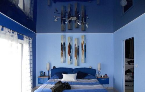 Cамые красивые натяжные потолки из разных материалов фото