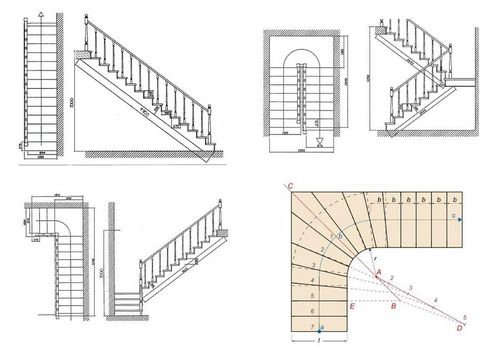 Чертежи лестниц своими руками из дерева: изготовление и расчет деревянной, как сделать на второй этаж, калькулятор