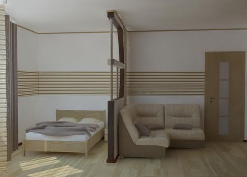 Дизайн гостиной-спальни: интерьер, фото двух комнат, идеи для маленького места, цвета кровати, 12 кв. м