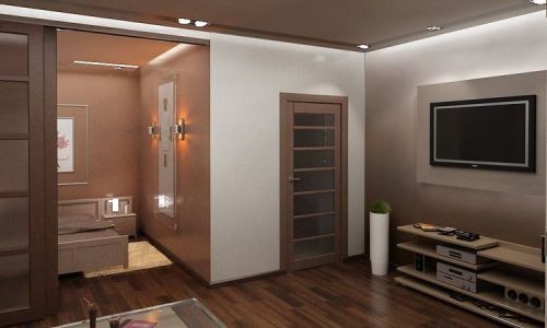 Дизайн гостиной спальни: приемы зонирования, стили