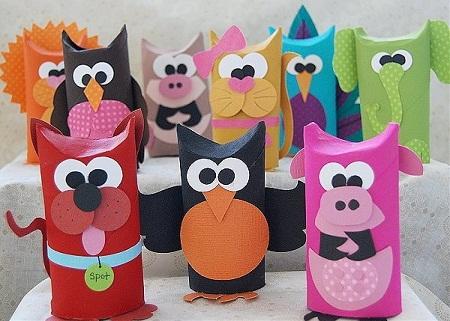 Игрушки из картона своими руками: для детей с подвижными деталями, как сделать дергунчик и игрушечный домик