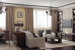 Интерьер гостиной: оформление комнат тех или иных форм и размеров