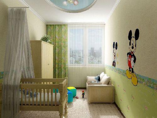 Интерьер маленькой детской комнаты