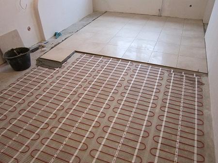 Электрический теплый пол под плитку: устройство электро пола, монтаж в ванную комнату, схема установки