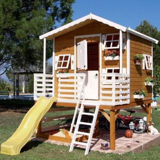 Как сделать игровой домик для детей своими руками: фото домов для игр на даче