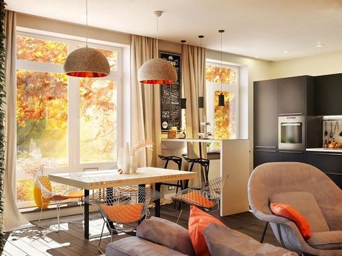 Кухня-гостиная 20 кв. м дизайн фото: интерьер и совмещение, зонирование и планировка, квадратный проект