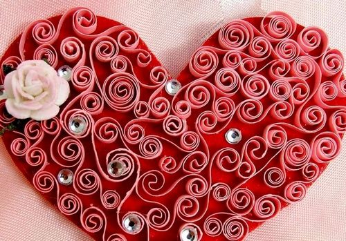 Квиллинг валентинка: день святого Валентина, ко дню картинки своими руками