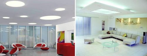 Лампы для стен потолков: дневной свет, маленькие квадраты, виды накладных ламп, фото оформления, глянец