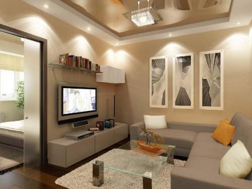 Многоуровневые натяжные потолки для гостиной - преимущества и фото вариантов применения