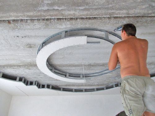 Монтаж двухуровневого потолка из гипсокартона своими руками: инструкция по монтажу, фото и видео