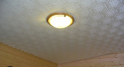 Натяжной потолок из натуральных материалов - варианты