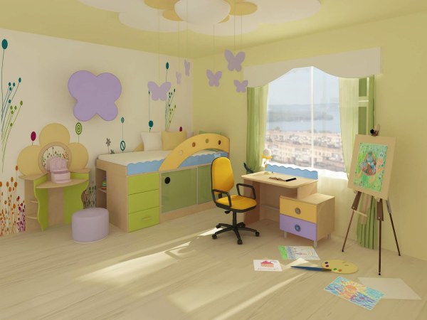 Обои в детскую комнату: бумажные, виниловые покрытия, сочетание в интерьере, дизайн, видео и фото