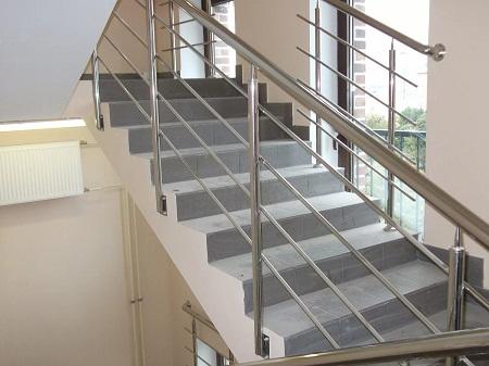 Ограждение лестниц из нержавеющей стали: из металла и нержавейки, ГОСТ маршевых площадок, стальные балконы