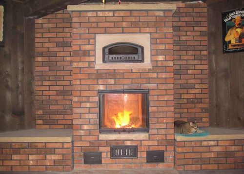 Печь-камин для бани: на дровах с большим стеклом, печка своими руками в одном фото, дровяные как построить