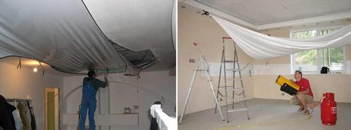Последовательность ремонта в комнате с натяжным потолком: этапы работы, на какой стадии делают и когда, что сначала