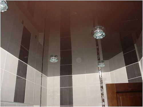 Потолки натяжные фотопечать ванна: комната маленькая, фото и варианты