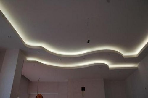 Потолки со светодиодной подсветкой - особенности и виды, фото