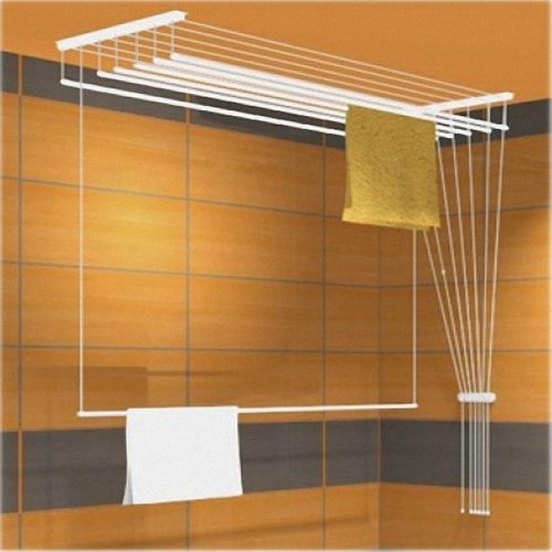 Потолочная сушилка для белья: сушка настенная в ванную, для потолка приспособление и устройство в комнату