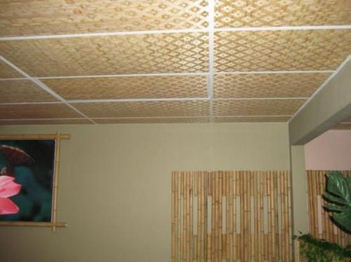 Потолок из бамбука - что он собой представляет, фото вариантов применения