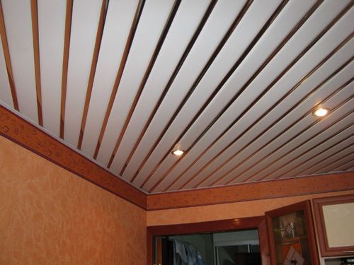 Потолок из сайдинга на кухне - особенности и фото