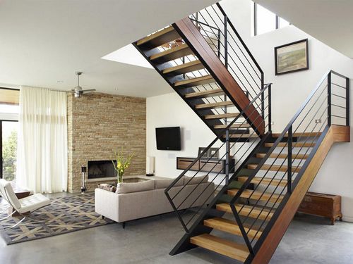 Современная лестница в доме: стиль хай-тек, фото коттеджа красивого, модерн в интерьере, белая гостиная
