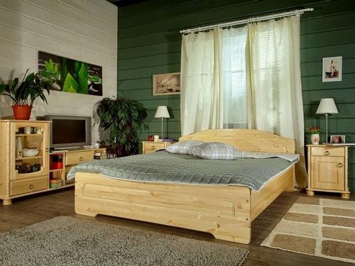 Спальни из массива: деревянная мебель, гарнитуры от производителя, белая недорогая мебель из ясеня, Россия