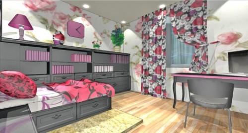 Спальня для девушки. Дизайн-проект