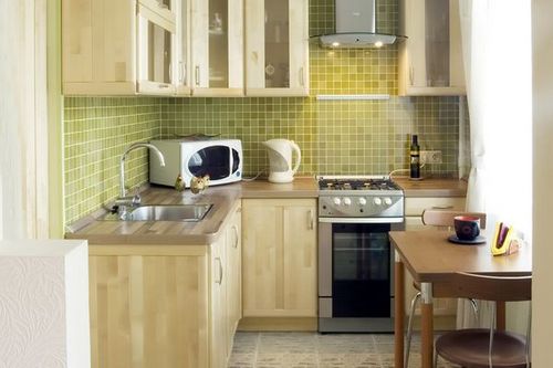 Интерьер маленькой кухни - идеи дизайна, варианты освещения   фото