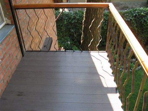 Наливной пол на открытом балконе с уклоном