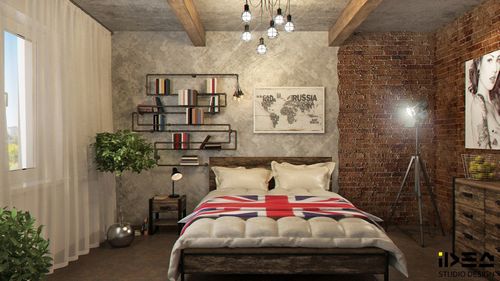 Спальня в стиле лофт: особенности интерьера маленькой комнаты на фото, как сделать мужской, женский или детский дизайн в квартире, подбор мебели, кровати, шкафов
