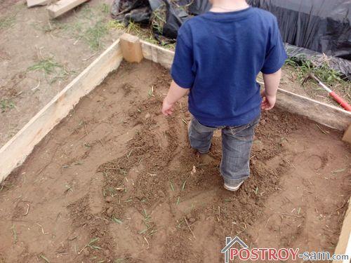 Детская песочница своими руками. Фото