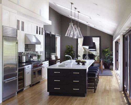 Дизайн кухни в частном доме: фото интерьера, как оформить большую кухню, ремонт кухни в своем доме своими руками, видео-инструкция
