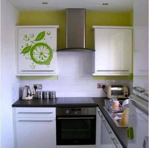 Дизайн маленькой кухни 4 кв м: прямые кухни длиной 4 м с холодильником, мебель угловая