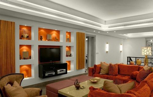 Дизайн стен в гостиной фото: как сделать камень, два темных акцента в интерьере, ремонт деревянного покрытия