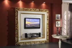 Дизайн стены с телевизором в гостиной и современные тенденции материалов