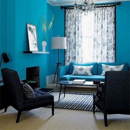 Гостиная в голубом: фото и тона, цвета для украшения, дизайн и его оформление, галерея интерьеров, белый зал