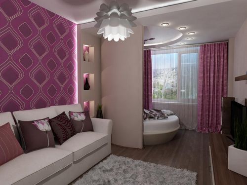 Интерьер маленькой комнаты гостиной-спальни: дизайн и идеи для места, фото и зонирование небольшой комнаты