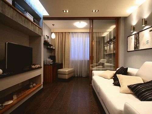 Интерьер маленькой комнаты гостиной-спальни: дизайн и идеи для места, фото и зонирование небольшой комнаты