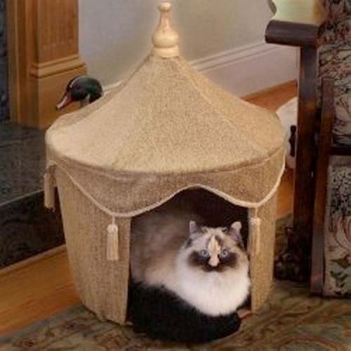 Как сделать домик для кошки + фото