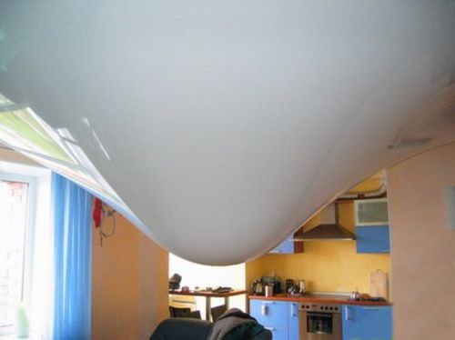 Как устроен натяжной потолок?