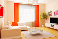 Как выбрать шторы в гостиную: стиль, цвет, площадь помещения (фото)