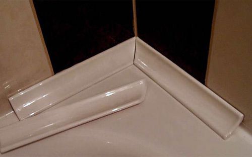 Керамический бордюр для ванной: уголок на плитку для ванны, кафельная угловая комната и обрамление, окантовка угла