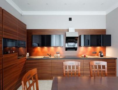 Коричневая кухня: фото цвета, дизайн в темных тонах, с чем сочетать на стенах в интерьере, видео
