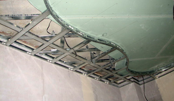 Многоуровневые потолки из гипсокартона своими руками: технология, схемы, монтаж