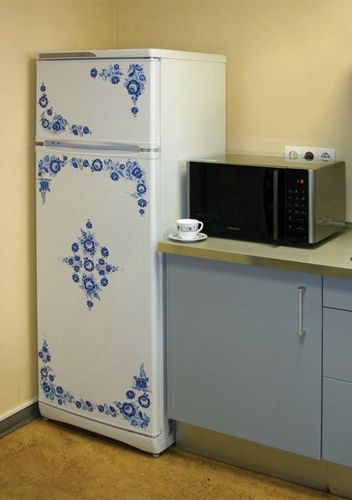 Наклейки на холодильник: декор, как покрасить и украсить своими руками, фото, как обновить и нарисовать картинки