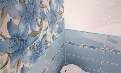 Настенная плитка для ванной: комнаты фото, кафель и размеры облицовки на стену