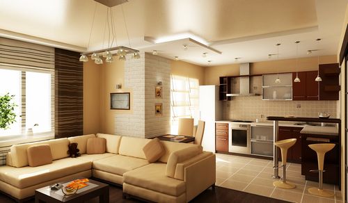 Оформление гостиной комнаты: зонирование, цветовое и стилистическое единство