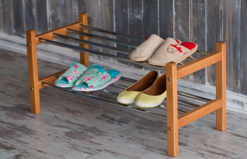 Подставка для обуви в прихожую: металлическая своими руками, фото с сиденьем, скамейка и лавка