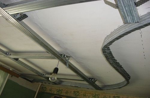 Потолок из гипсокартона с подсветкой своими руками.