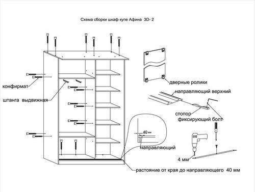 Проект шкафа-купе в прихожую: своими руками фото и схема, как сделать коридор, видео, чертеж и описание